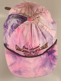 Vintage Joe Lucas' Cross Fire Rope Co. Canada Pink Purple Tie Dye Trucker Cap Hat