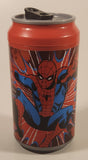 2013 Cool Gear Marvel Comics The Amazing Spider-Man Soda Pop Can Shaped 5 3/4" Plastic Thermos Cup with Lid