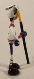 2001 Kid Galaxy Bendos NHL Montreal Canadiens Hockey Player 5 1/2" Rubber Poseable Toy Figure with Hockey Stick Accessory