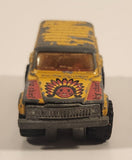Vintage Majorette No. 236 4x4 Cherokee Big Chief Yellow 1:64 Scale Die Cast Toy Car SUV Vehicle
