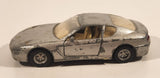 Maisto Shell Ferrari 456GT 1/39 Scale Silver Pull Back Die Cast Toy Car Vehicle with Opening Doors