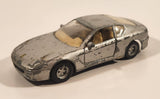 Maisto Shell Ferrari 456GT 1/39 Scale Silver Pull Back Die Cast Toy Car Vehicle with Opening Doors