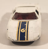 Vintage 1965 Lesney Matchbox Series No. 41 Ford G.T. White Die Cast Toy Car Vehicle