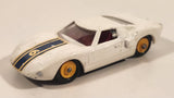 Vintage 1965 Lesney Matchbox Series No. 41 Ford G.T. White Die Cast Toy Car Vehicle