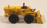 Vintage 1962 Lesney No. 43 Aveling-Barford Tractor Shovel Yellow Die Cast Toy Car Vehicle
