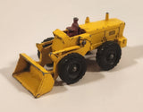 Vintage 1962 Lesney No. 43 Aveling-Barford Tractor Shovel Yellow Die Cast Toy Car Vehicle