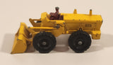 Vintage 1962 Lesney No. 43 Aveling-Barford Tractor Shovel Yellow Die Cast Toy Car Vehicle