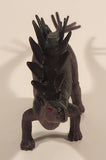 S.H. Black and Purple Stegosaurus 8" Long Dinosaur Toy Figure