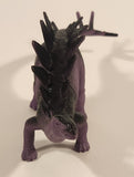 S.H. Black and Purple Stegosaurus 8" Long Dinosaur Toy Figure