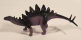 S.H. Black and Purple Stegosaurus 8" Long Dinosaur Toy Figure