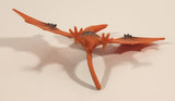 S.H. Orange Pteranodon 2 3/4" Tall Dinosaur Toy Figure