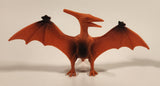 S.H. Orange Pteranodon 2 3/4" Tall Dinosaur Toy Figure