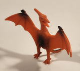 S.H. Orange Pteranodon 2 3/4" Tall Dinosaur Toy Figure
