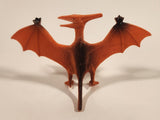 S.H. Orange Pteranodon 2 3/4" Tall Dinosaur Toy Figure