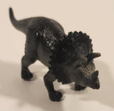 S.H. Black Triceratops 3 1/2" Long Dinosaur Toy Figure