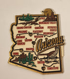 Arizona State Shaped 2 1/2" x 3" Rubber Fridge Magnet