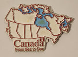 Canada From Sea To Sea Country Shaped 2" x 2 3/4" Rubber Fridge Magnet