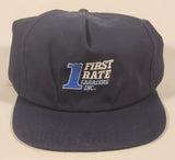 Vintage First Rate Carriers Inc. Dark Blue Snapback Trucker Cap Hat
