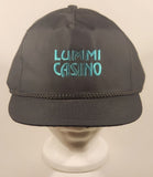 Vintage Lummi Casino Dark Black Adjustable Size Trucker Cap Hat