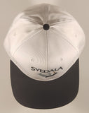Vintage Svedala Black and White Snapback Trucker Cap Hat