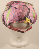 Vintage Nissin Tropical Themed Pink Yellow Green Adjustable Size Cap Hat