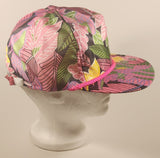 Vintage Nissin Tropical Themed Pink Yellow Green Adjustable Size Cap Hat