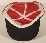 Vintage HAL Industries Inc. Quality Weather Barriers Red and Black Snapback Trucker Cap Hat