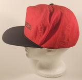 Vintage HAL Industries Inc. Quality Weather Barriers Red and Black Snapback Trucker Cap Hat