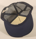 Vintage ARP Accurate Rubber Products Ltd Dark Blue Snapback Mesh Trucker Cap Hat