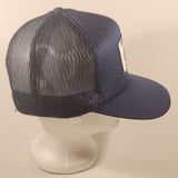Vintage ARP Accurate Rubber Products Ltd Dark Blue Snapback Mesh Trucker Cap Hat