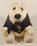 Play By Play Ace Sad White Bear in Tuxedo Holding Cane 9" Toy Stuffed Plush