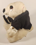 Play By Play Ace Sad White Bear in Tuxedo Holding Cane 9" Toy Stuffed Plush