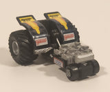 1990 Galoob Micro Machines Tractor Pull Black Die Cast Toy Car Vehicle