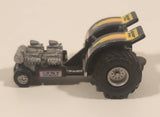 1990 Galoob Micro Machines Tractor Pull Black Die Cast Toy Car Vehicle