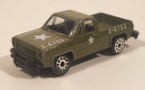 Zee Toys Zylmex Dyna Wheels GMC Chevy Fleetside Truck D99 #77 Army Green 2-6753 Diecast Toy Car Vehicle