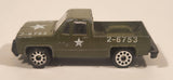 Zee Toys Zylmex Dyna Wheels GMC Chevy Fleetside Truck D99 #77 Army Green 2-6753 Diecast Toy Car Vehicle