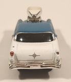 Muscle Machines 1956 Oldsmobile 88 Turquoise and White Die Cast Toy Car Vehicle