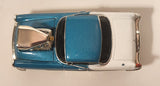 Muscle Machines 1956 Oldsmobile 88 Turquoise and White Die Cast Toy Car Vehicle