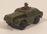 1973 Lesney Products Matchbox Rolamatics No. 28 Stoat Army Green Die Cast Toy Car Army Military Scout Lookout Vehicle