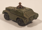 1973 Lesney Products Matchbox Rolamatics No. 28 Stoat Army Green Die Cast Toy Car Army Military Scout Lookout Vehicle