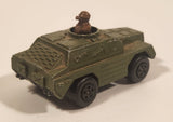 1973 Lesney Products Matchbox Rolamatics No. 28 Stoat Army Green Die Cast Toy Car Army Military Scout Lookout Vehicle