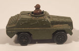 1973 Lesney Products Matchbox Rolamatics No. 28 Stoat Army Green Die Cast Toy Car Army Military Scout Lookout Vehicle