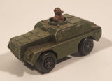 1973 Lesney Products Matchbox Rolamatics No. 28 Stoat Army Green Die Cast Toy Car Army Military Scout Lookout Vehicle