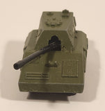 Vintage 1976 Lesney Matchbox Rolamatics No. 70 S.P Gun Tank Army Green Die Cast Toy Car Military Weaponry Vehicle with Moving Gun Made in England