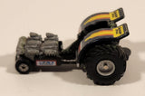 1990 Galoob Micro Machines Tractor Pull Black Die Cast Toy Car Vehicle
