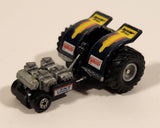 1990 Galoob Micro Machines Tractor Pull Black Die Cast Toy Car Vehicle