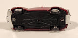 CMW Mini Metals HO Scale 1948 Ford Convertible Ruby Red Die Cast Toy Car Vehicle with Opening Hood