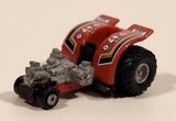 1990 Galoob Micro Machines Tractor Pull Red Die Cast Toy Car Vehicle