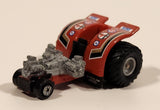 1990 Galoob Micro Machines Tractor Pull Red Die Cast Toy Car Vehicle