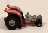 1990 Galoob Micro Machines Tractor Pull Red Die Cast Toy Car Vehicle